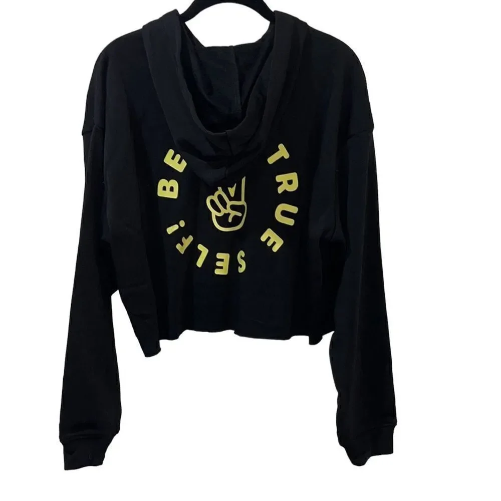 Sugar & Jade X Children’s Place Raw Hem Cropped Hoodie